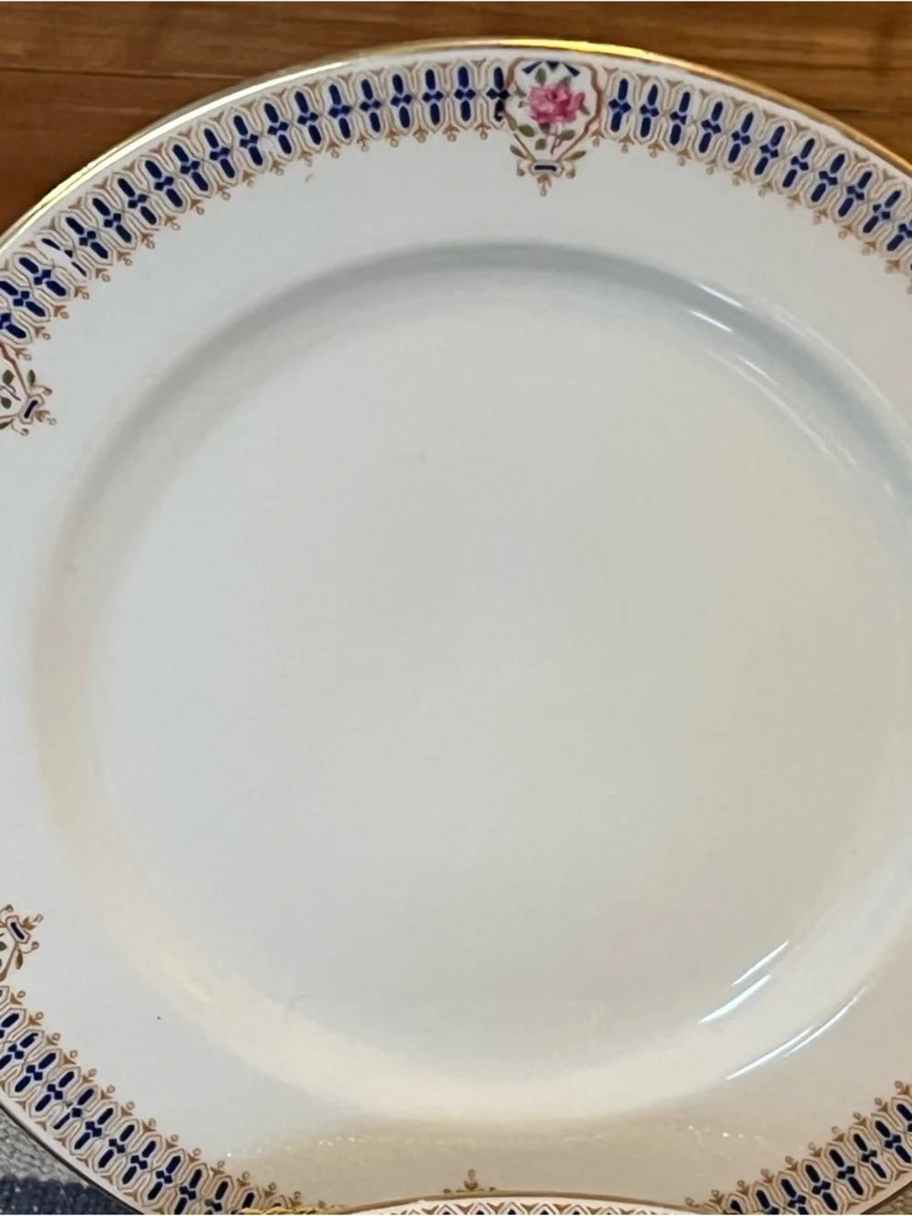 5 Antique Limoges Salad Side Plates – C. Ahrenfeldt Dulin & Martin Gold Floral